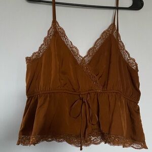 Baby Doll Lace Trim Cami Top Y2K inspired Size L
